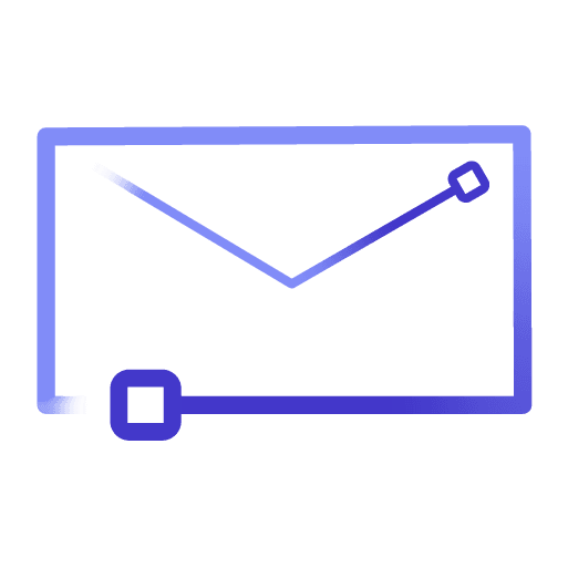 Graphic depicting an envelope.